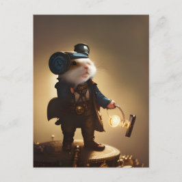 Postal Hamster del Explorador del Steampunk