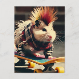 Postal Hámster Skateboarding Punk