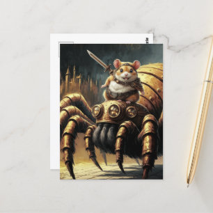 Postal Hamster Steampunk y Spider