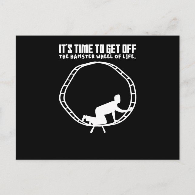 Postal Hamster Wheel Business Self Employment Hamsters (Anverso)