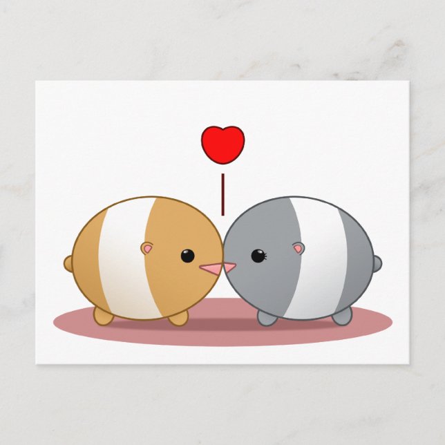 Postal hámsters de amor (Anverso)