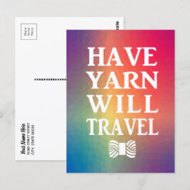 Postal ¿Han viajado Yarn para hacer artesanía arcoiris?