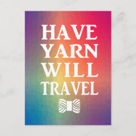 Postal ¿Han viajado Yarn para hacer artesanía arcoiris?