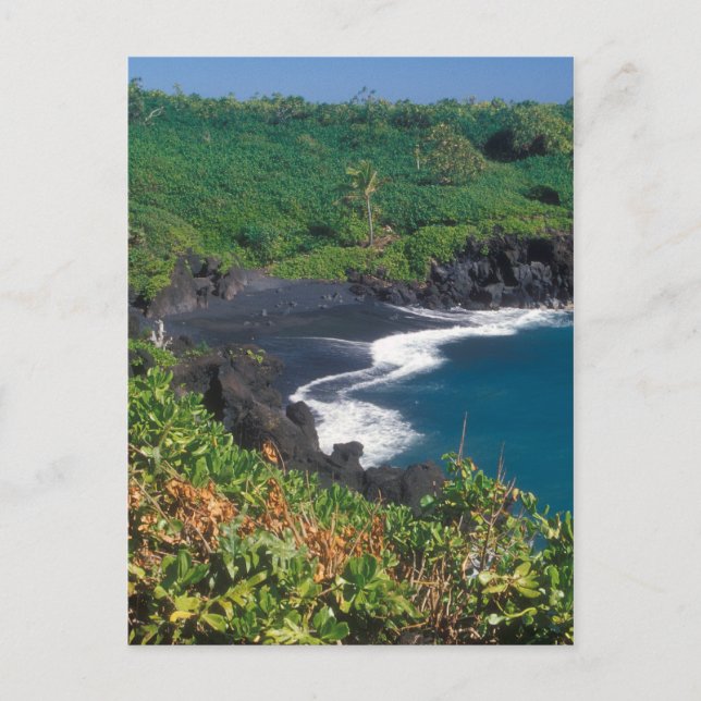 Postal Hana Black Sand Beach Maui Hawaii (Anverso)