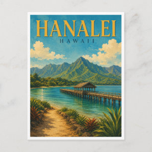 Postal Hanalei Hawaii Hanalei Pier GeoSaga