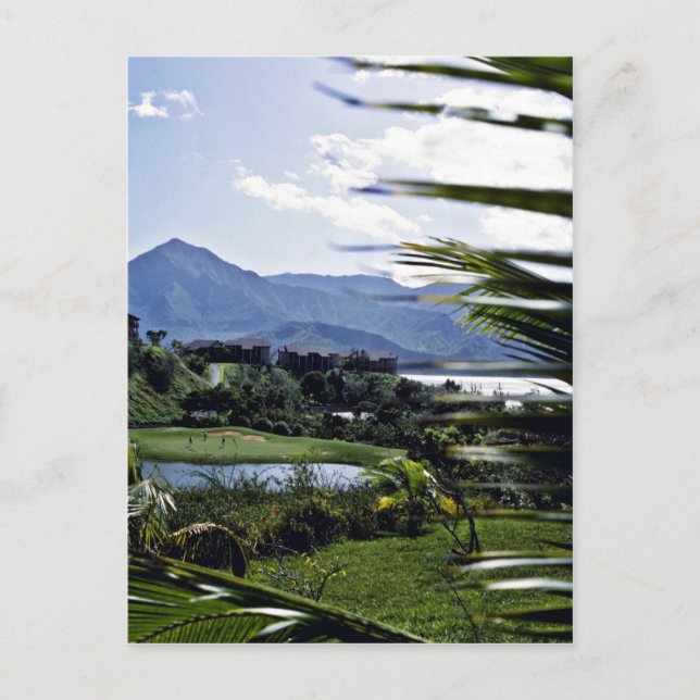 Postal Hanalei - Princeville, costa norte, Kauai (Anverso)