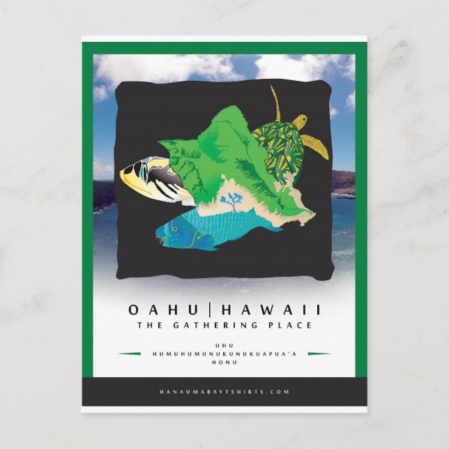 Postal Hanauma Bay Hawaii (Anverso)