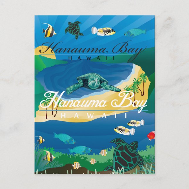 Postal Hanauma Bay Hawaii (Anverso)