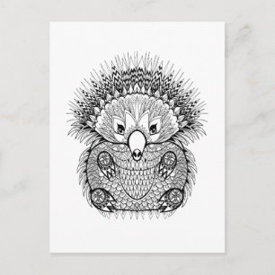 Postal Hand Drawn Echidna Doodle