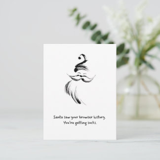 Postal Hand-Drawn Santa Claus quote