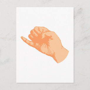 Postal Hand kleiner Finger pequeño dedo pinkie pinky