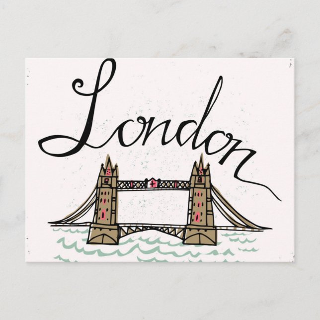 Postal Hand Lettered London Bridge (Anverso)