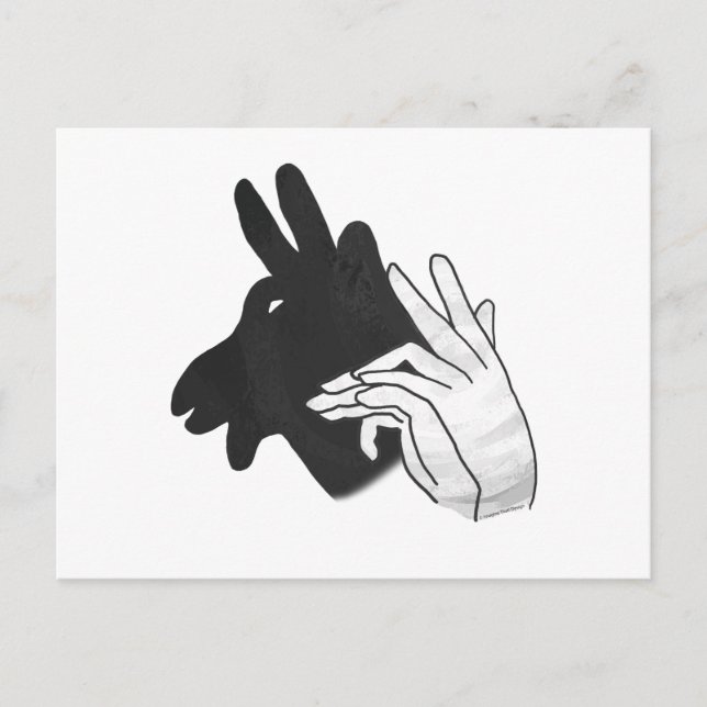 Postal Hand Silhouette Billy Goat (Anverso)