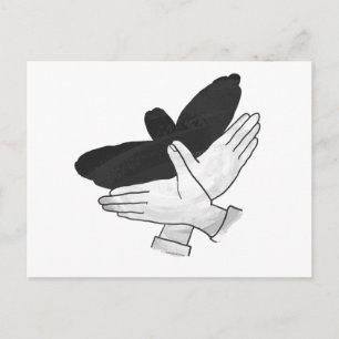 Postal Hand Silhouette Eagle
