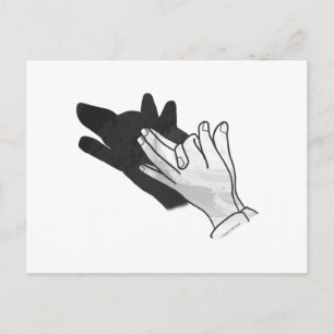 Postal Hand Silhouette Wolf