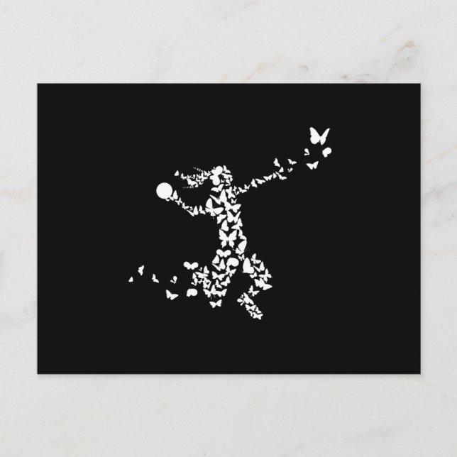 Postal Handball Butterflies Handball Player (Anverso)