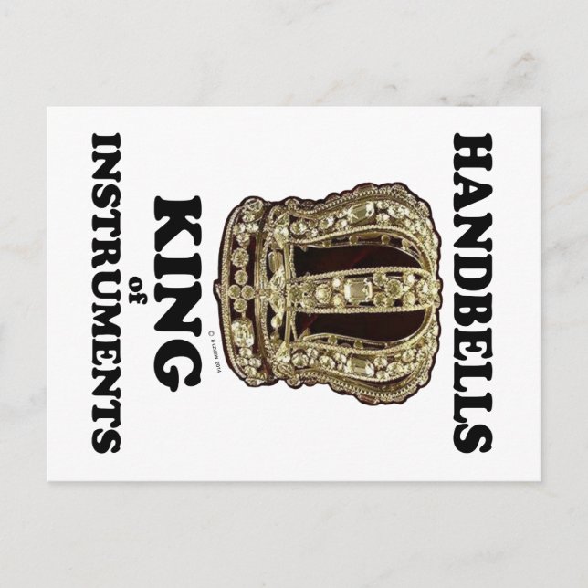Postal Handbell King de instrumentos (Anverso)