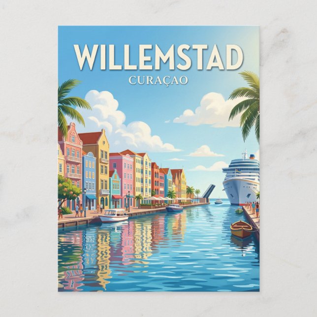Postal Handelskade, Willemstad Curazao (Anverso)