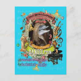 Postal Handolphin Funny Dolphin Animal Composer Handel