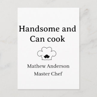 Postal handsome and can cook master chef man kitchen king