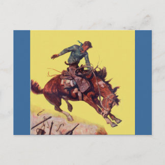 Postal Hang On Cowboy
