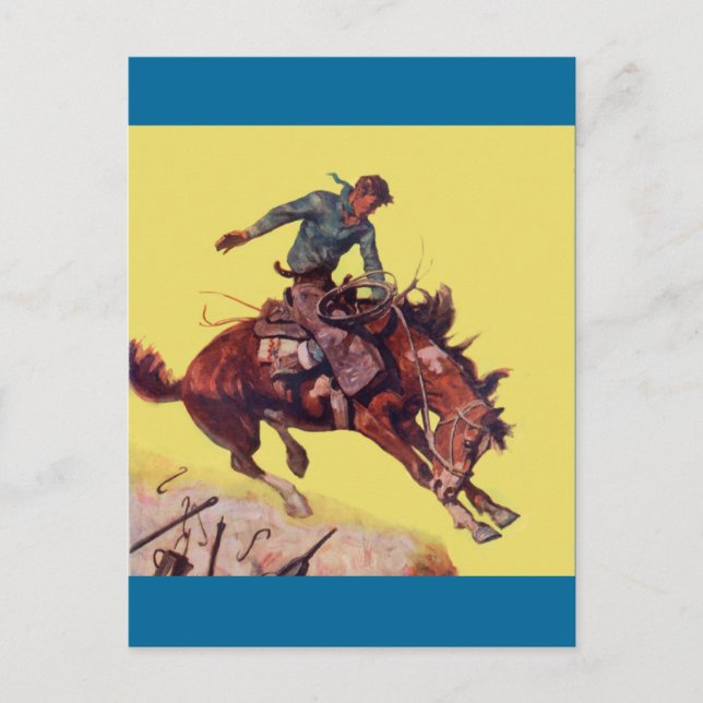 Postal Hang On Cowboy (Anverso)