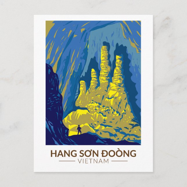 Postal Hang Son Doong Cave Vietnam Viaje de arte (Anverso)