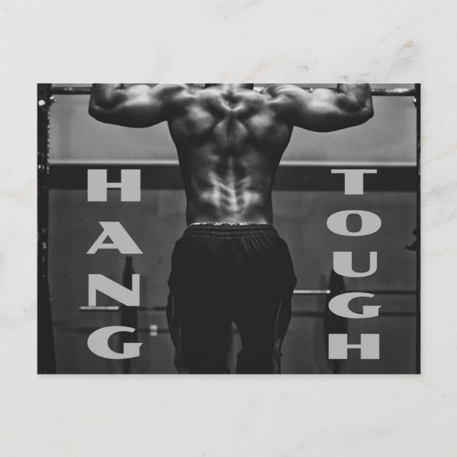 Postal Hang Tough Must Man Workout Gym (Anverso)