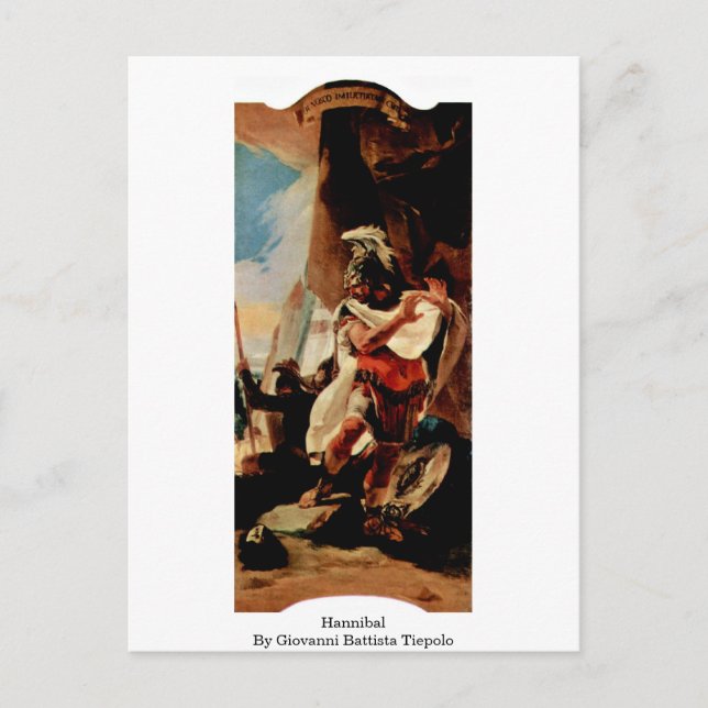 Postal Hannibal Por Giovanni Battista Tiepolo (Anverso)