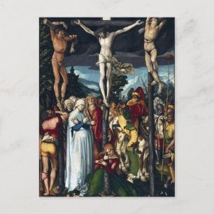 Postal Hans Baldung Grien La crucifixión de Cristo
