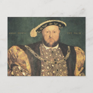 Postal Hans Holbein, el joven Enrique VIII