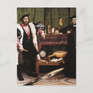 Postal Hans Holbein, el joven- Los embajadores