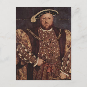 Postal Hans Holbein, el retrato de Enrique VIII