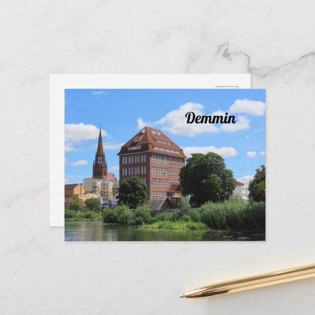 Postal Hansestadt Demmin, Mecklenburg-Vorpommern Deutsch  (Anverso/Reverso In Situ)