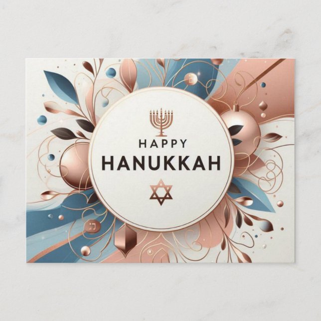 Postal Hanukkah (Anverso)