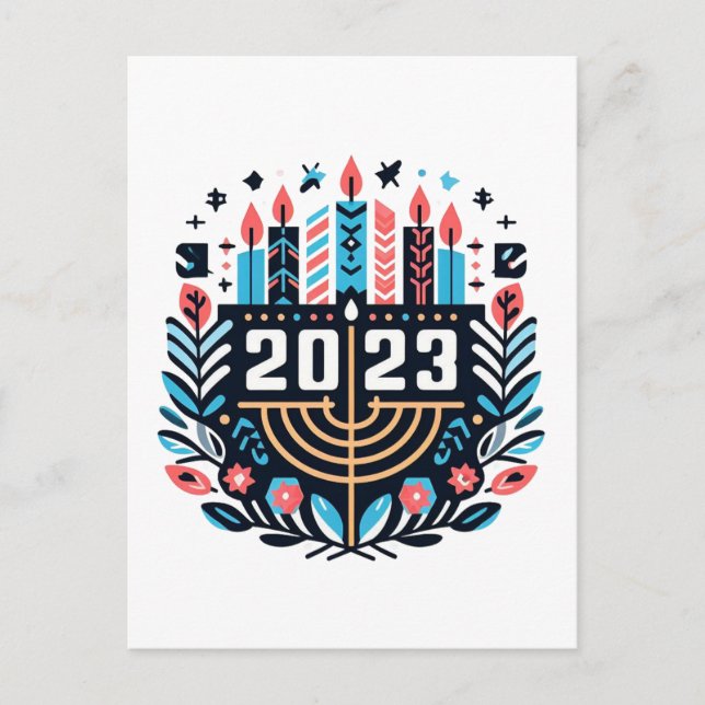 Postal Hanukkah 2023 (Anverso)