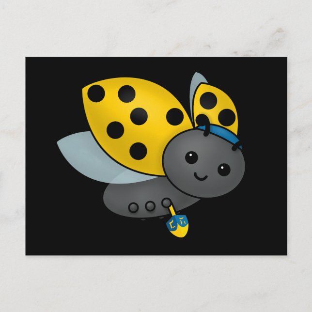 Postal Hanukkah Ladybug (Anverso)