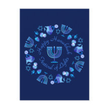Hanukkiah Feliz feriado judío en Hanukkah Menorah