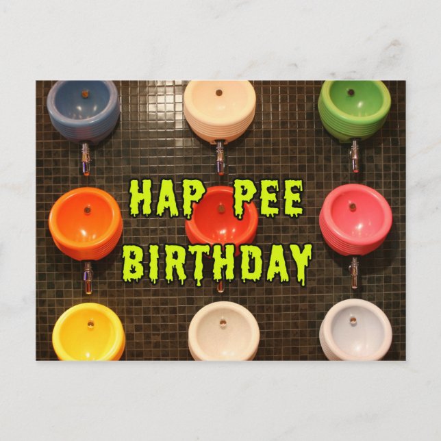 Postal Hap Pee Cumpleaños (Anverso)