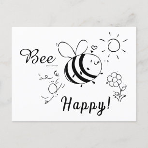 Postal Happy Bee Postcard
