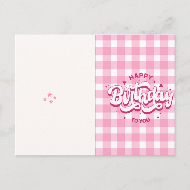 Postal Happy Birthday Card | Birthday Greeting Card  (Anverso)