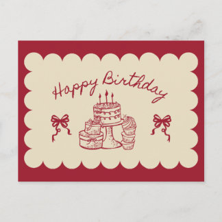 Postal Happy Birthday Card | Birthday Greeting Card 