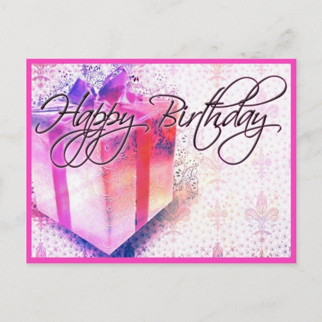 Postal Happy Birthday PostCard (Anverso)