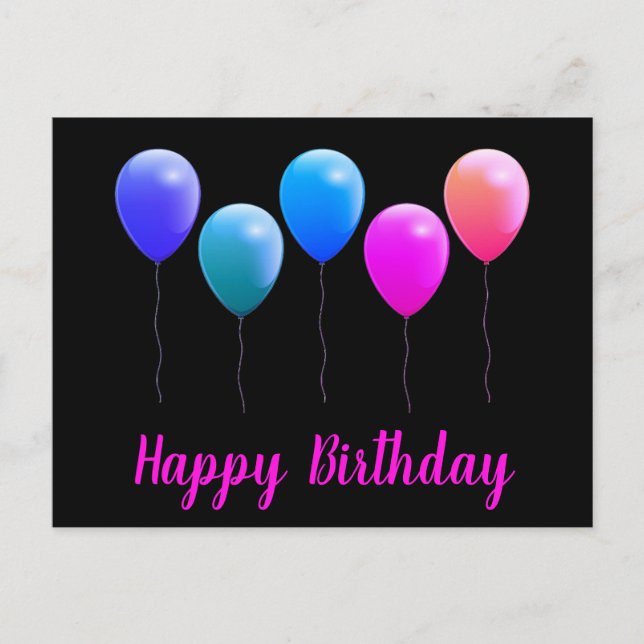 Postal Happy birthday postcards (Anverso)