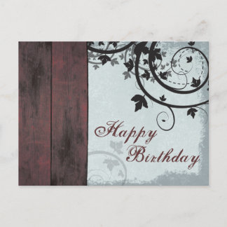 Postal Happy Birthday Promoting Postcard Barn Board