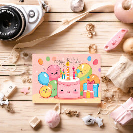 Postal Happy Birthday So Kawaii ... ✿°•∘ɷ∘•°✿ ..