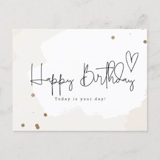 Postal Happy Birthday -Today is your day