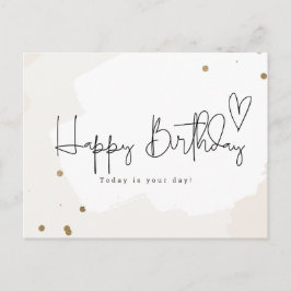 Postal Happy Birthday -Today is your day