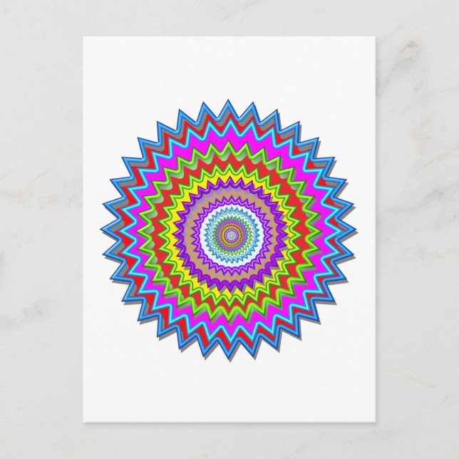 Postal Happy Chakra Art (Anverso)