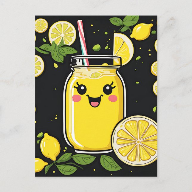 Postal Happy Cute Lemonade (Anverso)